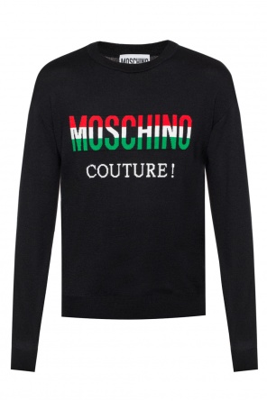 Wełniany sweter z wyszytym logo, zdjęcie 1 Wełniany sweter z wyszytym logo od Moschino